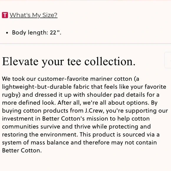 J. Crew Structured Muscle T-Shirt in Mariner Cotton, Size Small, BY399 $49.50 - Picture 6 of 6